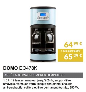 Promoties Domo do478k - Domo elektro - Geldig van 02/06/2019 tot 30/09/2019 bij Copra