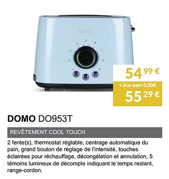 Promoties Domo do953t - Domo elektro - Geldig van 02/06/2019 tot 30/09/2019 bij Copra