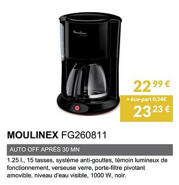 Promoties Moulinex fg260811 - Moulinex - Geldig van 02/06/2019 tot 30/09/2019 bij Copra