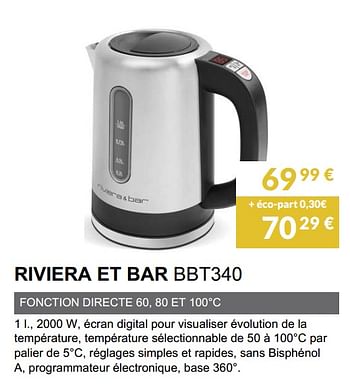 Promoties Riviera et bar bbt340 - Riviera et Bar - Geldig van 02/06/2019 tot 30/09/2019 bij Copra