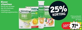 Promotions Biover vitaminen multivitamine - Biover - Valide de 11/06/2019 à 16/06/2019 chez Kruidvat
