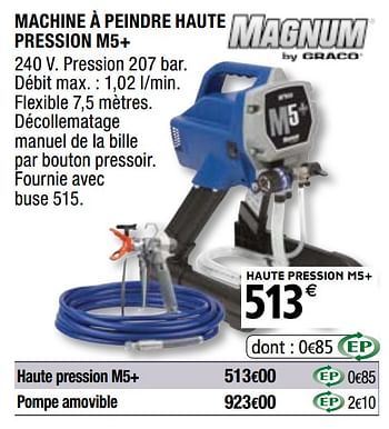 Promotions Magnum by graco machine à peindre haute pression m5+ - Magnum by Graco - Valide de 01/04/2019 à 31/12/2019 chez Brico Depot