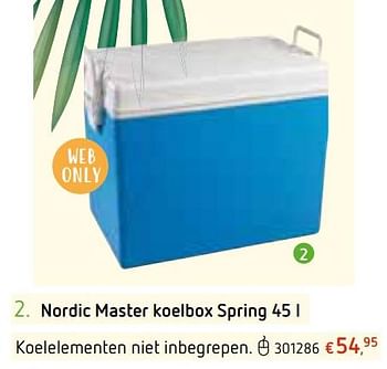 Promoties Nordic master koelbox spring - Nordic naturals - Geldig van 13/06/2019 tot 13/07/2019 bij Dreamland
