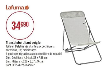 Chaise camping geant casino du