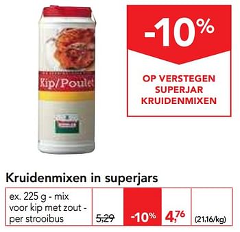 Promoties Kruidenmixen in superjars - Verstegen - Geldig van 19/06/2019 tot 02/07/2019 bij Makro