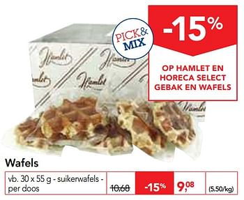 Promoties Wafels suikerwafels - Hamlet - Geldig van 19/06/2019 tot 02/07/2019 bij Makro