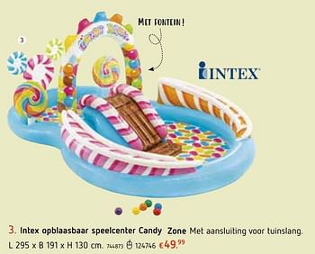 Promotions Intex opblaasbaar speelcenter candy zone - Intex - Valide de 13/06/2019 à 13/07/2019 chez Dreamland