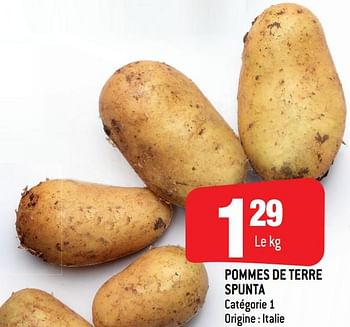 Promotions Pommes de terre spunta - Produit Maison - Smatch - Valide de 12/06/2019 à 18/06/2019 chez Smatch