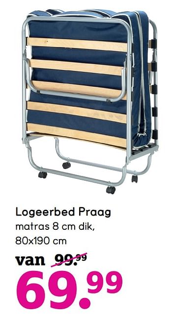 Promoties Logeerbed praag - Huismerk - Leen Bakker - Geldig van 10/06/2019 tot 30/06/2019 bij Leen Bakker