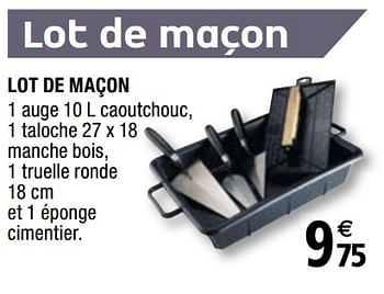 Promotions Lot de maçon - Produit Maison - Brico Depot - Valide de 01/04/2019 à 31/12/2019 chez Brico Depot