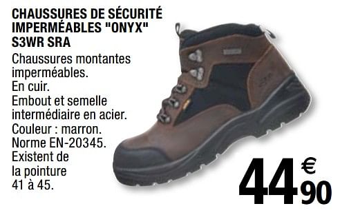 Produit Maison Brico Depot Chaussures de s curit imperm ables