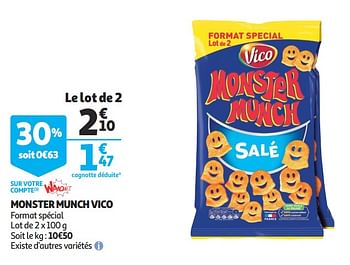 Promotions Monster munch vico - Vico - Valide de 12/06/2019 à 18/06/2019 chez Auchan Ronq