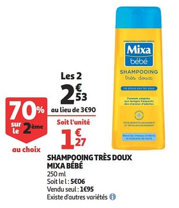 Promo LINGETTES MIXA BÉBÉ chez Auchan
