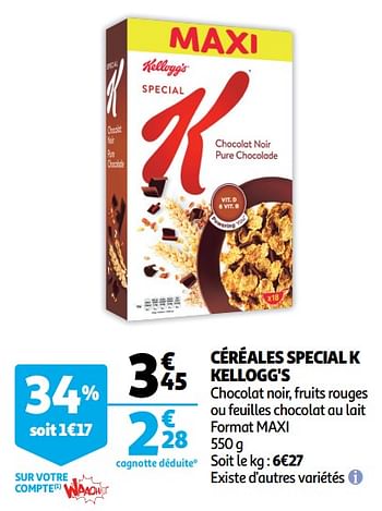 Kellogg S Cereales Special K Kellogg S En Promotion Chez Auchan Ronq