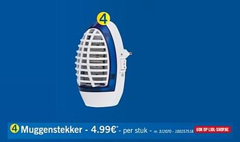 Promoties Muggenstekker - Huismerk - Lidl - Geldig van 17/06/2019 tot 22/06/2019 bij Lidl