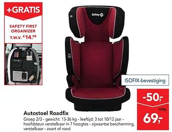 ingewikkeld Heer Soldaat Safety 1st Autostoel roadfix - Promotie bij Makro