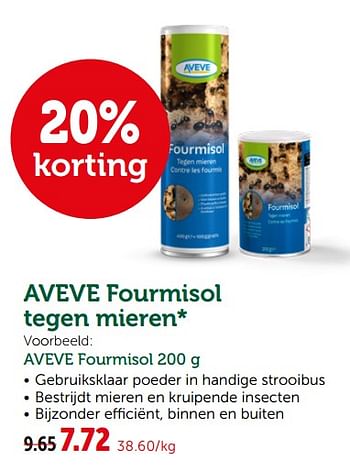 Promoties Aveve fourmisol - Huismerk - Aveve - Geldig van 19/06/2019 tot 29/06/2019 bij Aveve