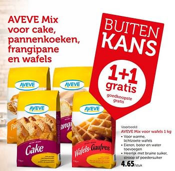 Promoties Aveve mix voor wafels - Huismerk - Aveve - Geldig van 19/06/2019 tot 29/06/2019 bij Aveve