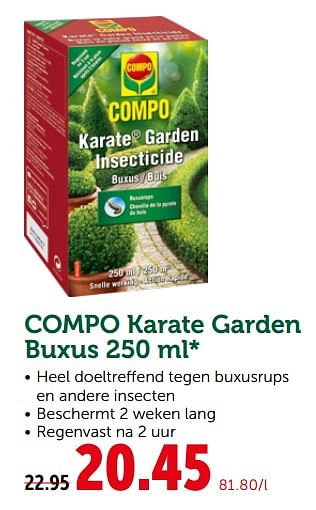 Promoties Compo karate garden buxus - Compo - Geldig van 19/06/2019 tot 29/06/2019 bij Aveve