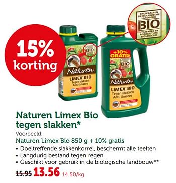 Promoties Naturen limex bio - Naturen - Geldig van 19/06/2019 tot 29/06/2019 bij Aveve