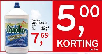 Promoties Carolin vloerreiniger - Carolin - Geldig van 12/06/2019 tot 25/06/2019 bij C&B
