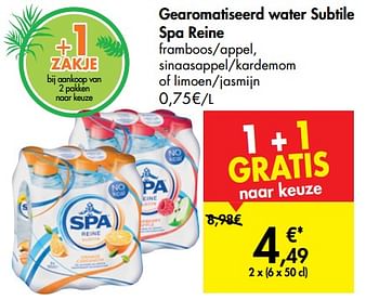 Promoties Gearomatiseerd water subtile spa reine - Spa - Geldig van 06/06/2019 tot 01/07/2019 bij Carrefour