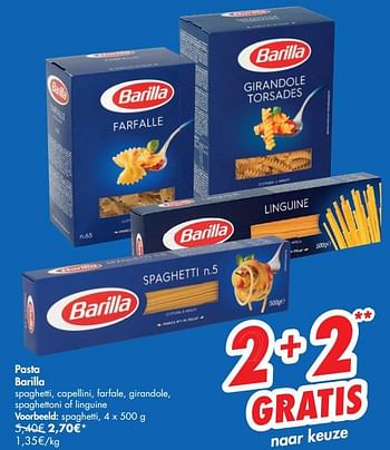 Promotions Pasta barilla spaghetti - Barilla - Valide de 18/06/2019 à 22/06/2019 chez Carrefour