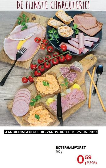 Promoties Boterhamworst - Huismerk - Alvo - Geldig van 19/06/2019 tot 25/06/2019 bij Alvo