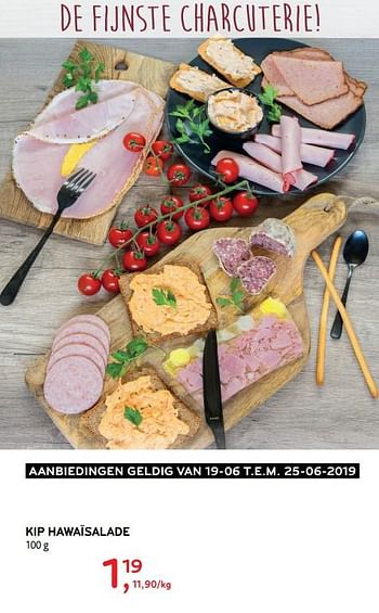 Promoties Kip hawaïsalade - Huismerk - Alvo - Geldig van 19/06/2019 tot 25/06/2019 bij Alvo