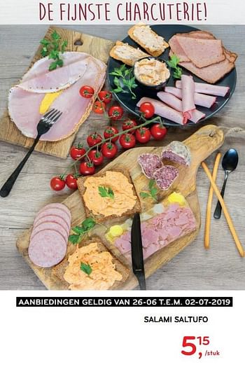 Promoties Salami saltufo - Huismerk - Alvo - Geldig van 26/06/2019 tot 02/07/2019 bij Alvo