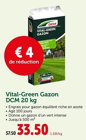 Promotions Vital-green gazon dcm - DCM - Valide de 19/06/2019 à 29/06/2019 chez Aveve