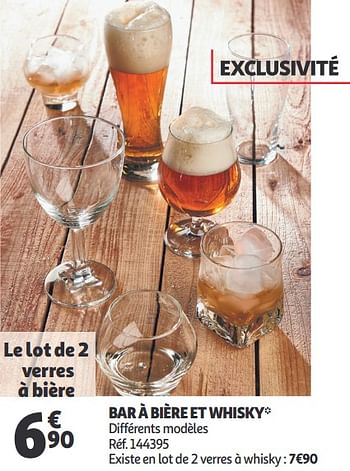 Promotions Bar à bière et whisky - Produit Maison - Auchan Ronq - Valide de 05/06/2019 à 22/06/2019 chez Auchan Ronq