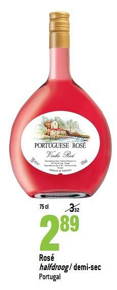 Promoties Rosé halfdroog - demi-sec portugal - Rosé wijnen - Geldig van 19/06/2019 tot 09/07/2019 bij Match