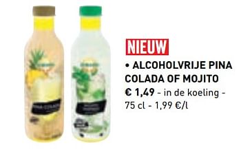 Promoties Alcoholvrije pina colada of mojito - Solevita - Geldig van 10/06/2019 tot 21/09/2019 bij Lidl