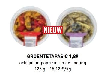 Promoties Groentetapas - Huismerk - Lidl - Geldig van 10/06/2019 tot 21/09/2019 bij Lidl