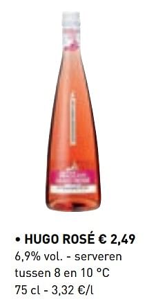 Promoties Hugo rose - Rosé wijnen - Geldig van 10/06/2019 tot 21/09/2019 bij Lidl