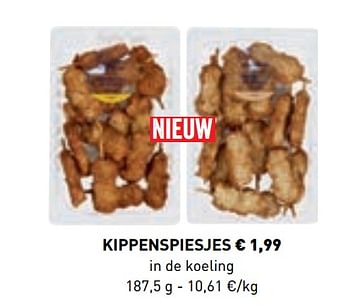 Promoties Kippenspiesjes - Huismerk - Lidl - Geldig van 10/06/2019 tot 21/09/2019 bij Lidl