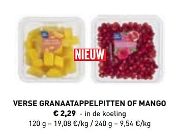 Promoties Verse granaatappelpitten of mango - Huismerk - Lidl - Geldig van 10/06/2019 tot 21/09/2019 bij Lidl