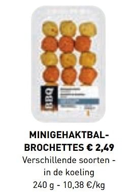 Promoties Minigehaktbalbrochettes - Huismerk - Lidl - Geldig van 10/06/2019 tot 21/09/2019 bij Lidl