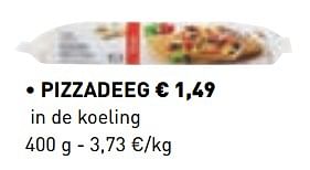 Promoties Pizzadeeg - Huismerk - Lidl - Geldig van 10/06/2019 tot 21/09/2019 bij Lidl