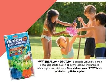 Promoties Waterballonnen - Bunch o Balloons - Geldig van 10/06/2019 tot 21/09/2019 bij Lidl