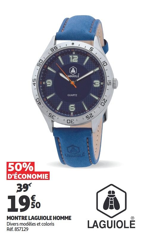 Laguiole Montre laguiole homme En promotion chez Auchan Ronq