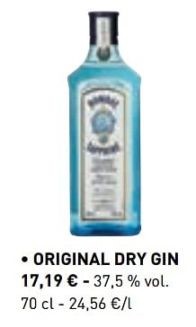 Promoties Original dry gin - Bombay - Geldig van 10/06/2019 tot 21/09/2019 bij Lidl