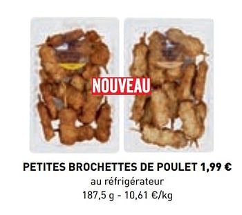 Promotions Petites brochettes de poulet - Produit maison - Lidl - Valide de 10/06/2019 à 21/09/2019 chez Lidl
