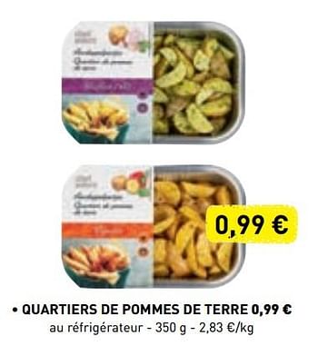 Promotions Quartiers de pommes de terre - Produit maison - Lidl - Valide de 10/06/2019 à 21/09/2019 chez Lidl