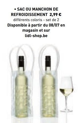 Promotions Sac ou manchon de refroidissement - Produit maison - Lidl - Valide de 10/06/2019 à 21/09/2019 chez Lidl