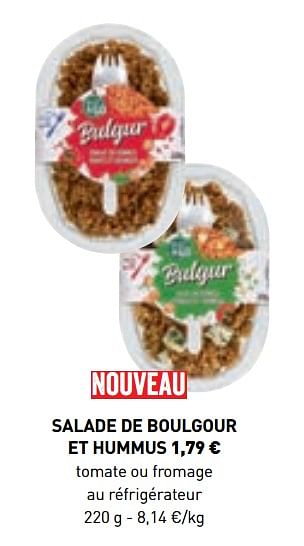 Promotions Salade de boulgour et hummus - Produit maison - Lidl - Valide de 10/06/2019 à 21/09/2019 chez Lidl