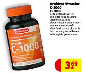 Decoratie salaris Inwoner Huismerk - Kruidvat Kruidvat vitamine c-1000 - Promotie bij Kruidvat