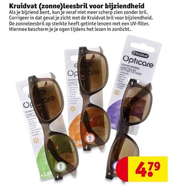 Promotions Kruidvat (zonne)leesbril voor bijziendheid - Produit maison - Kruidvat - Valide de 24/04/2019 à 29/09/2019 chez Kruidvat