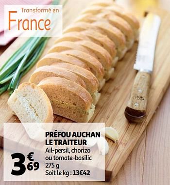 Promoties Préfou auchan le traiteur - Huismerk - Auchan - Geldig van 19/06/2019 tot 25/06/2019 bij Auchan